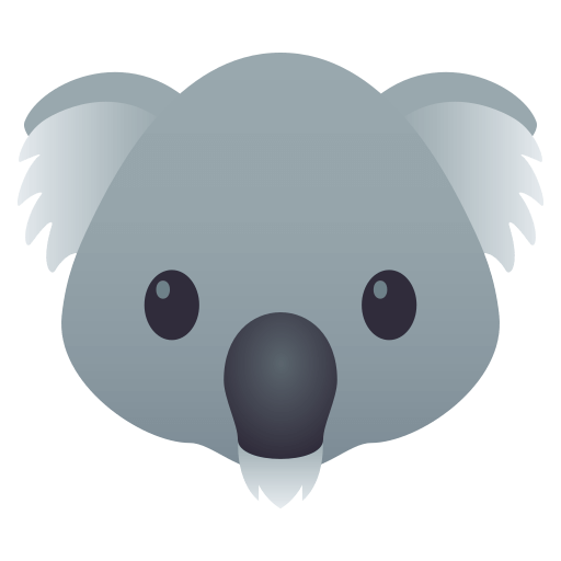 A koala emoji